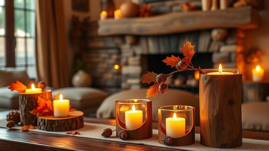 create warm candle holders