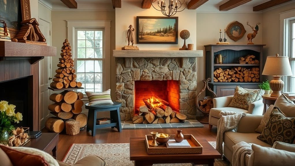 creative firewood arrangements