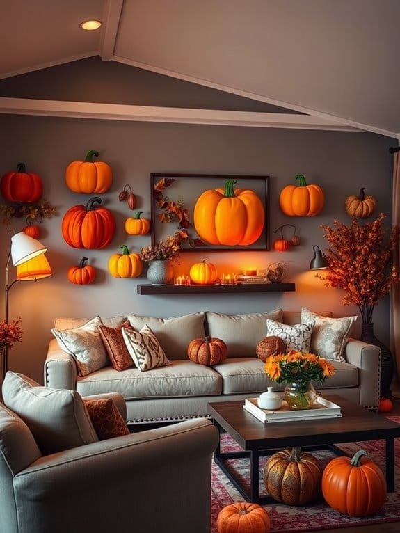 decorative autumn pumpkin art