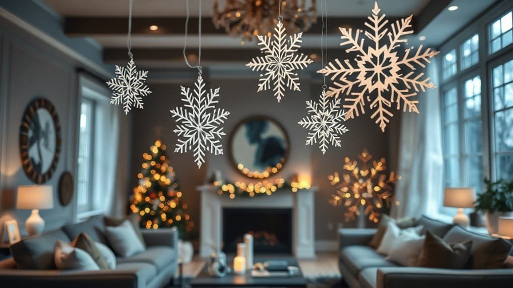 delicate frozen paper art