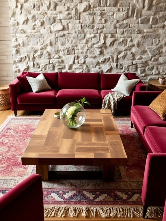 diverse textures and materials