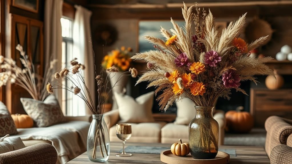 dried flowers home decoration