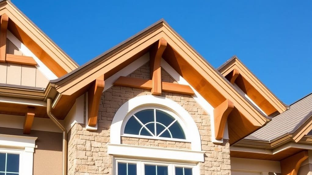 elegant architectural features highlighted