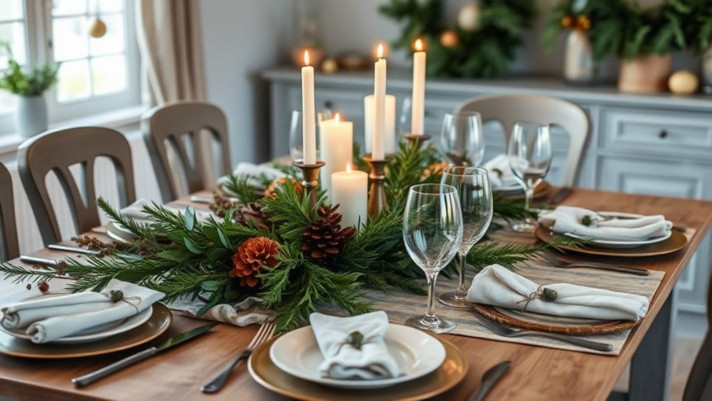 elegant festive table decor