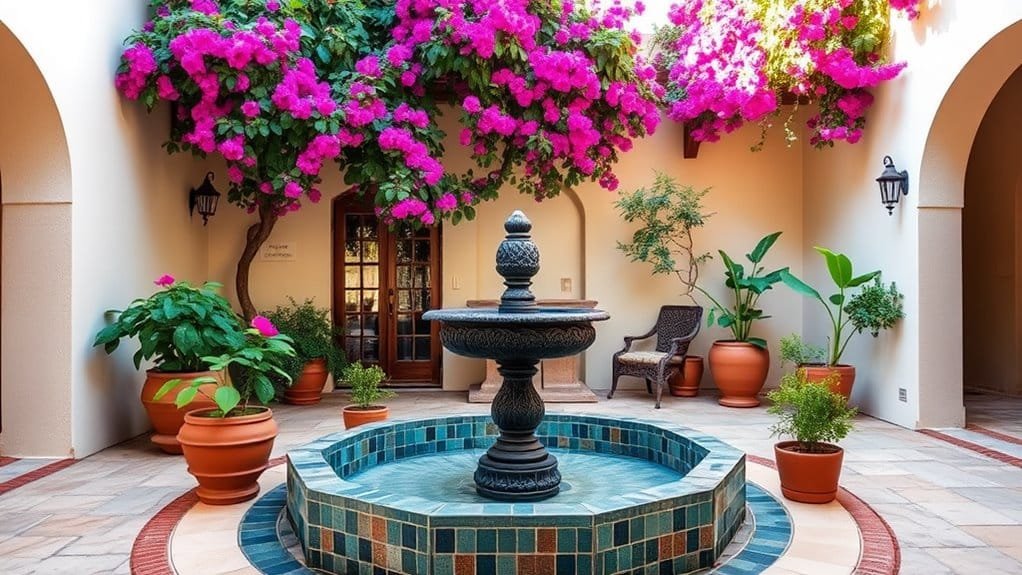 elegant outdoor water installations