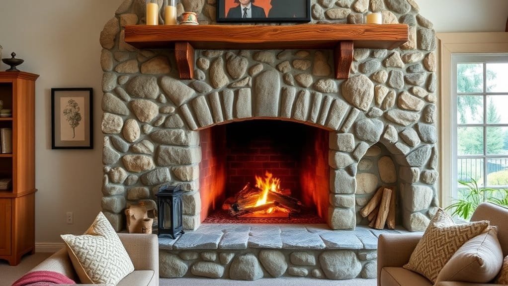 elegant stone surround design