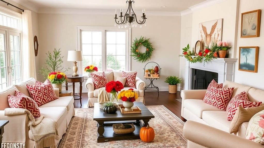 enhance ambiance with seasonal decor