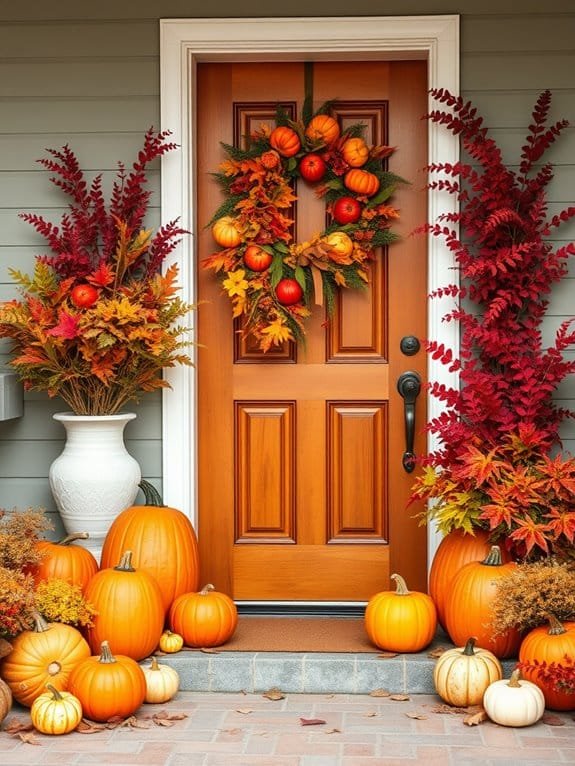 fall front door decor