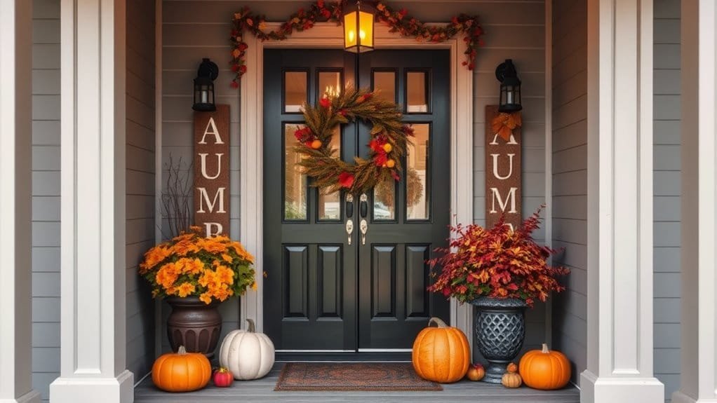 fall inspired decorative displays