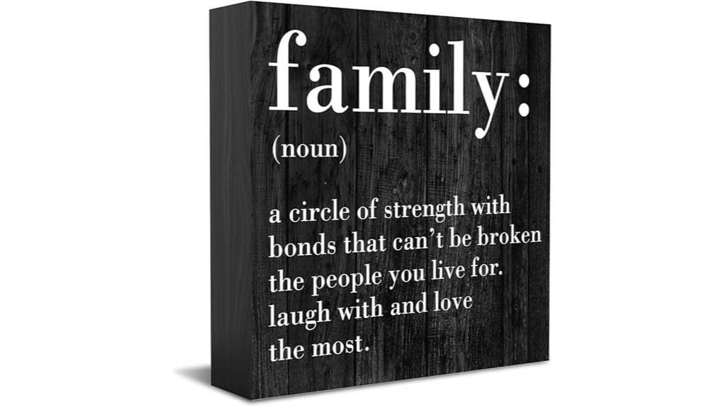 family quotes wooden decor