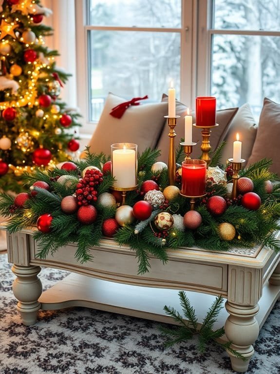festive holiday table decorations