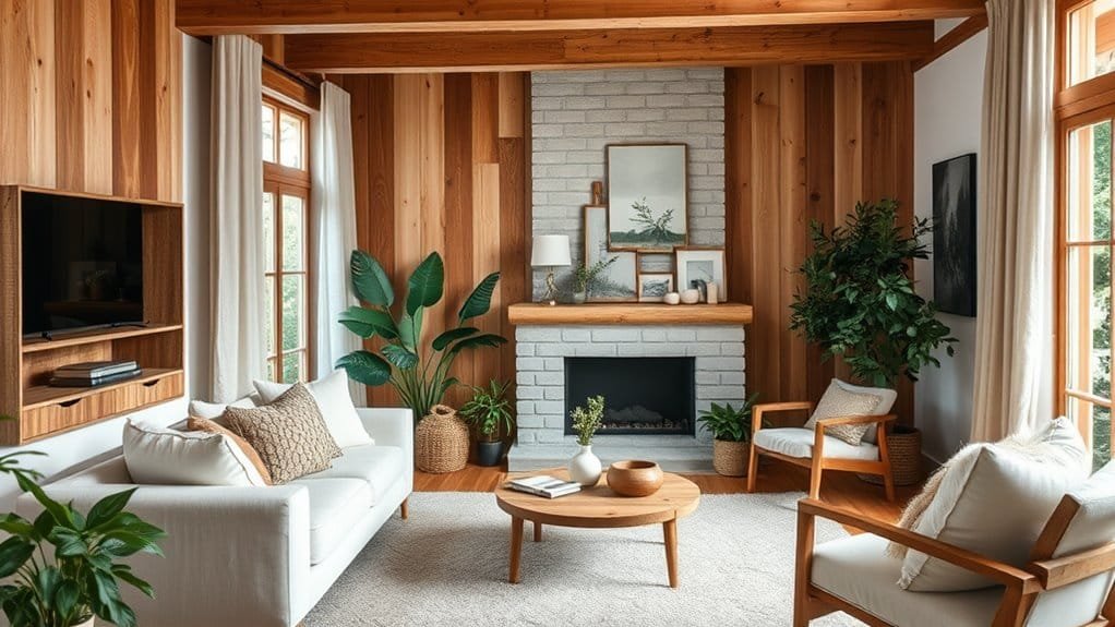 harmonious textures and materials