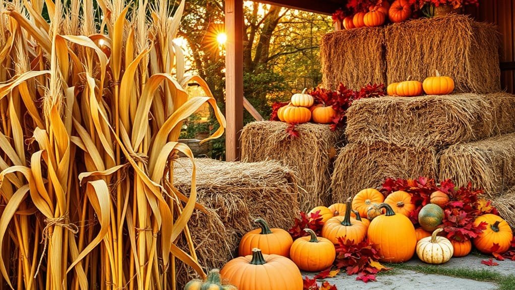 harvest season agriculture scene