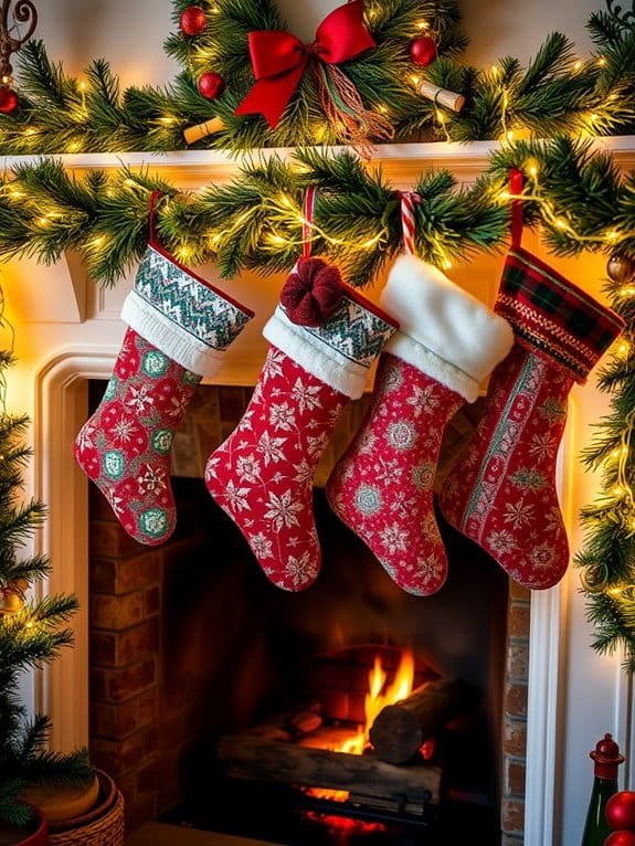 joyful holiday hosiery