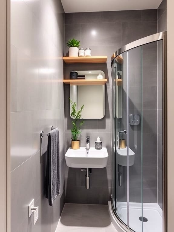 maximize small bathroom space