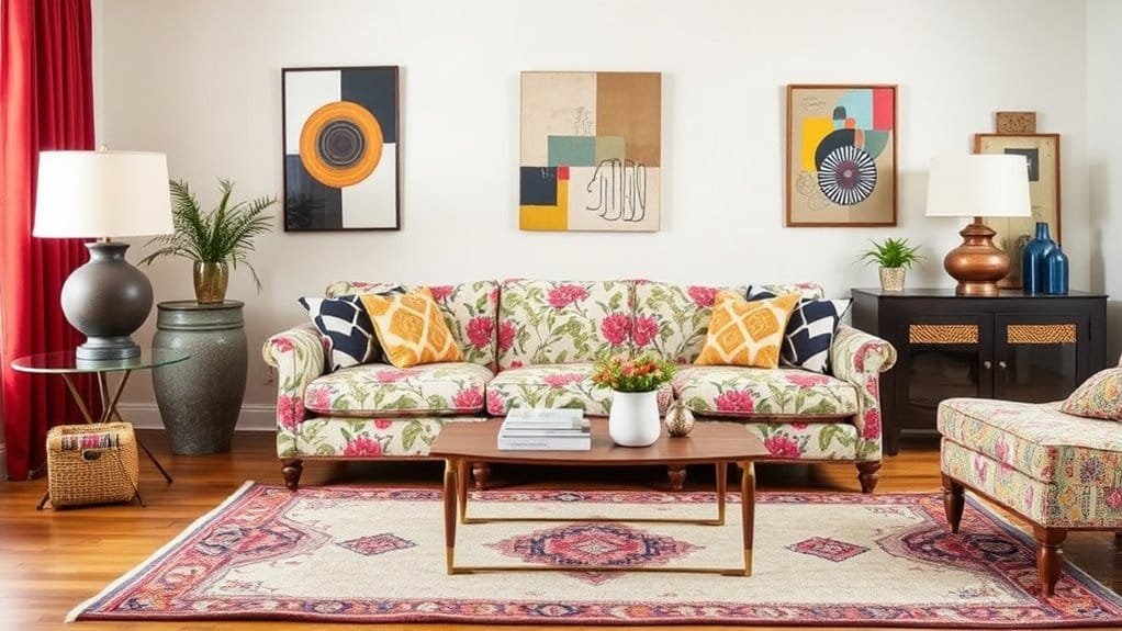 mixing hues and designs