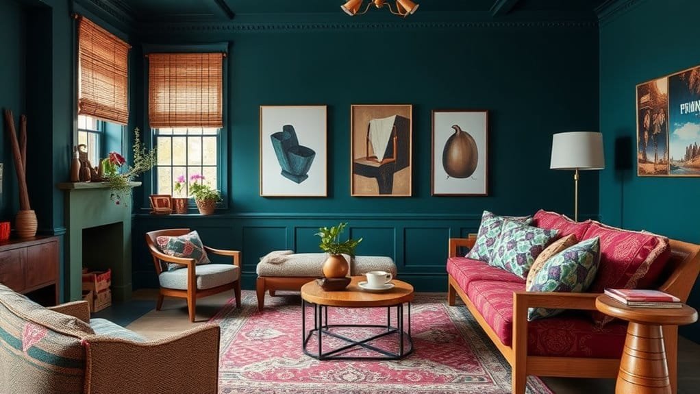 mixing hues and materials