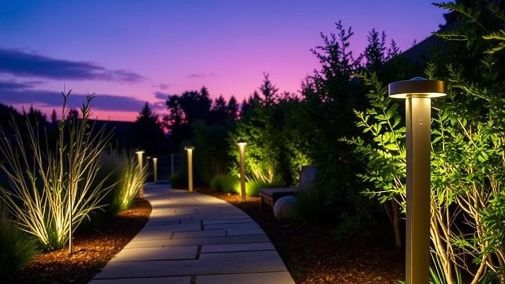 modern illuminated walkways design