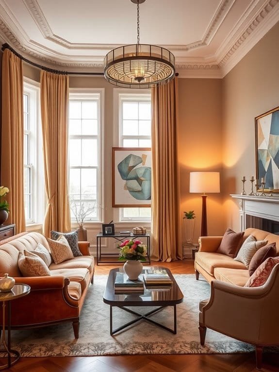 modern touches enhance elegance