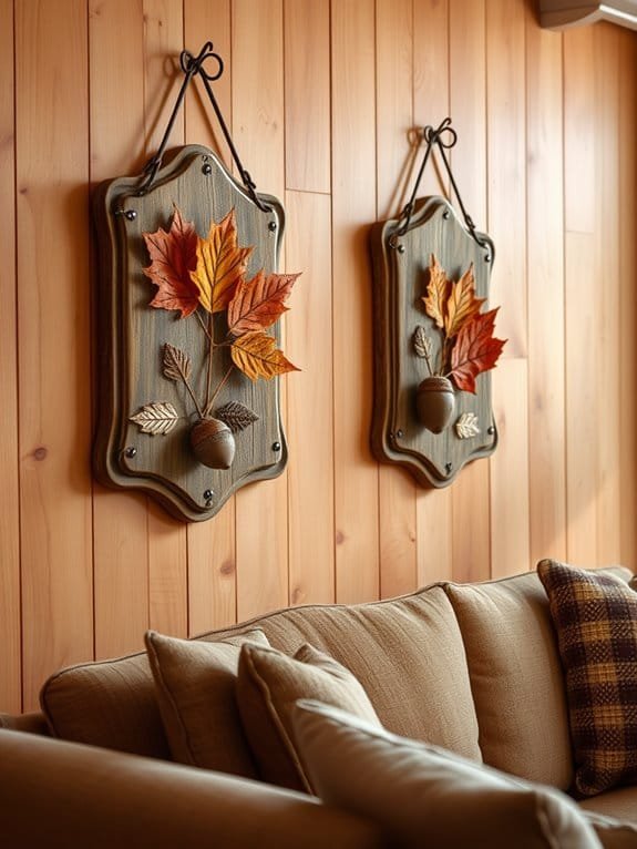 nature inspired decorative plaques