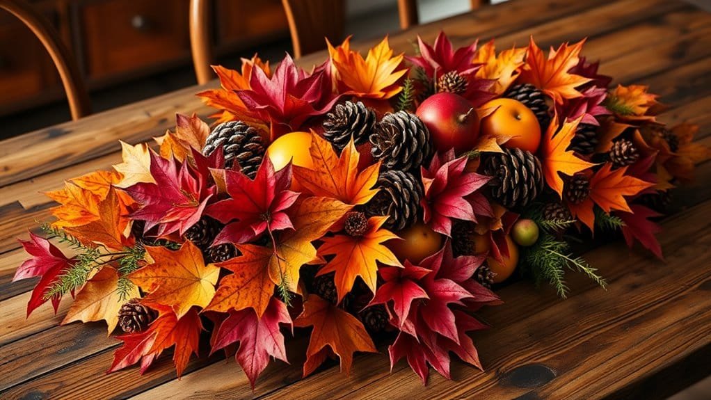 organic floral table arrangements