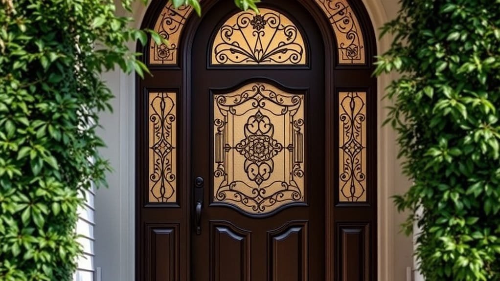 ornate glass decorative elements