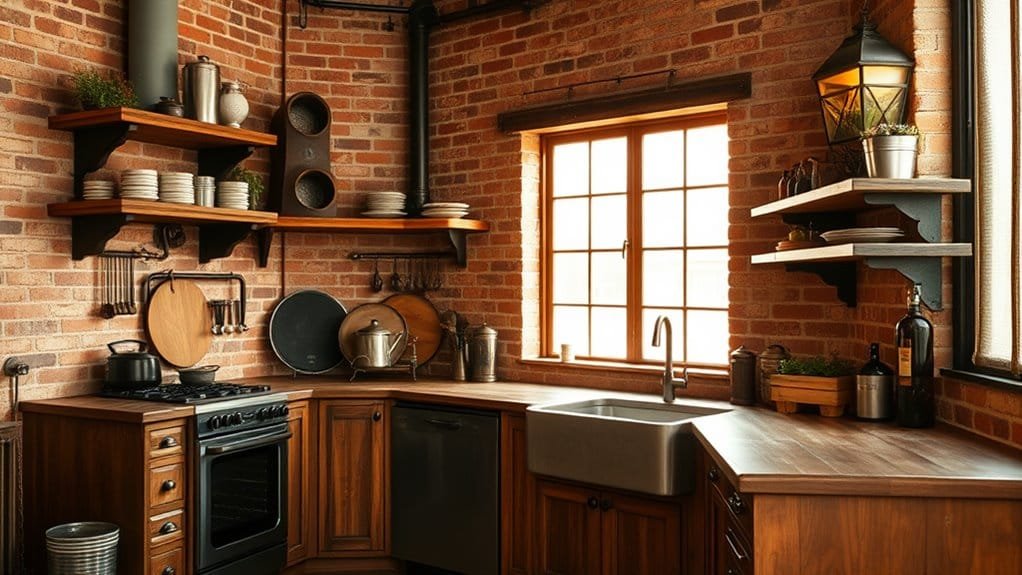 rustic retro industrial aesthetic