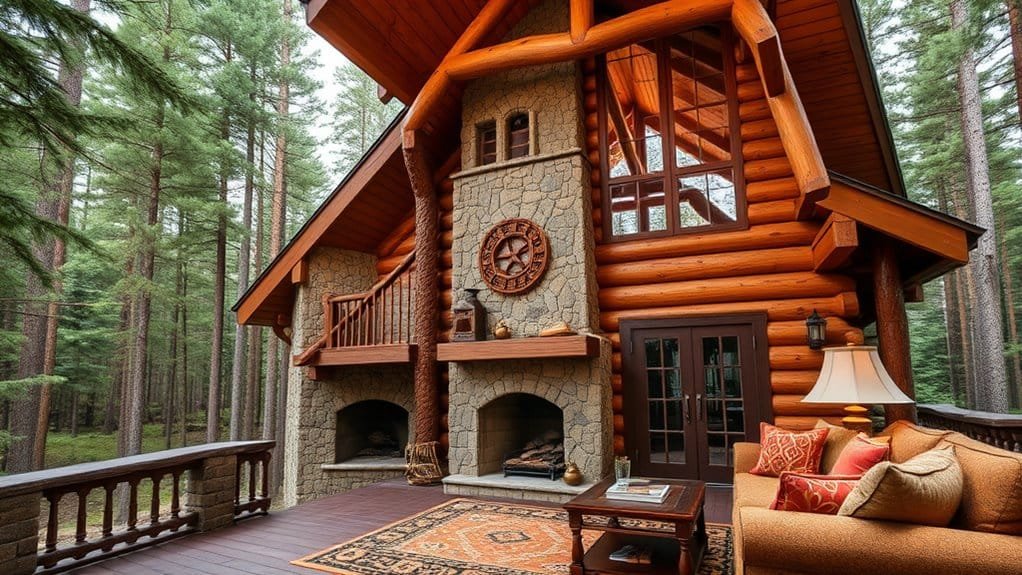 rustic wooden retreat aesthetic