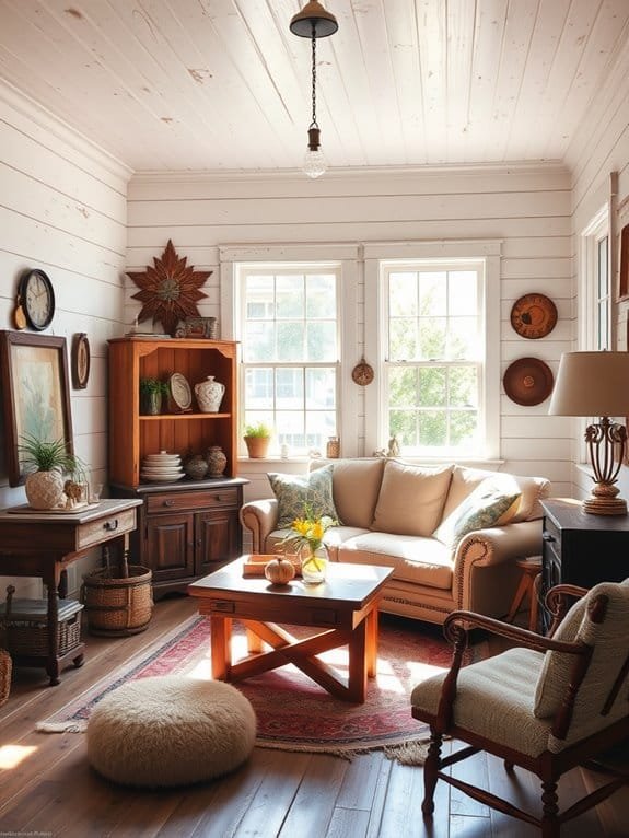 rustic wooden wall panels