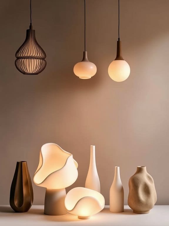 soft sculptural lighting options