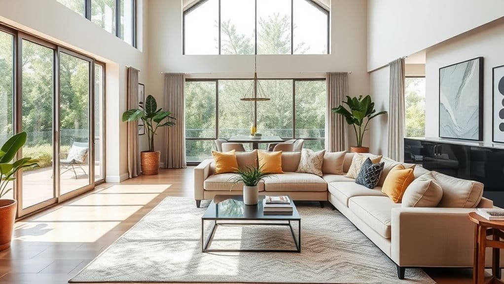 spacious interconnected home design