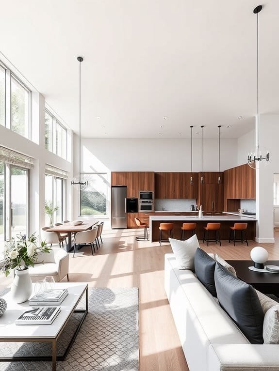 spacious interconnected living areas