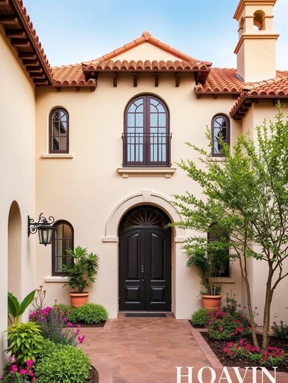 spanish colonial revival architecture features