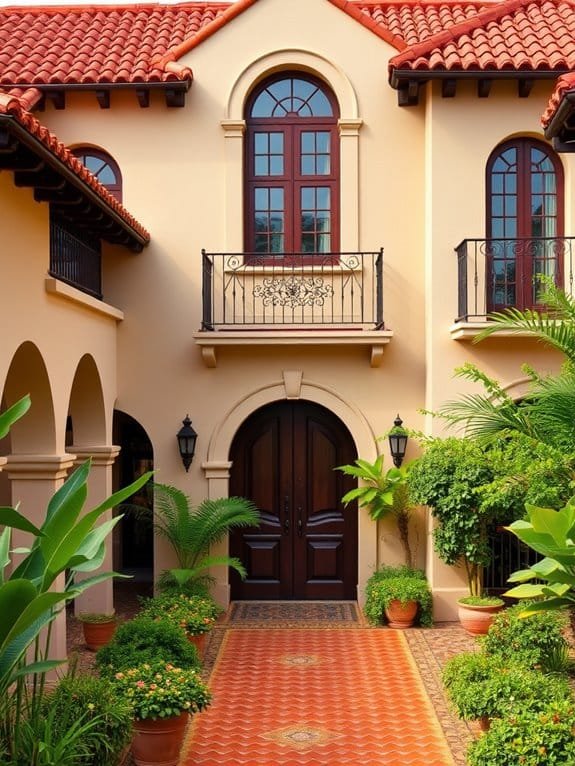 spanish colonial revival architecture features