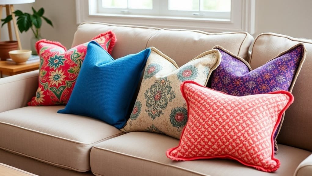 stylish accent cushion decor