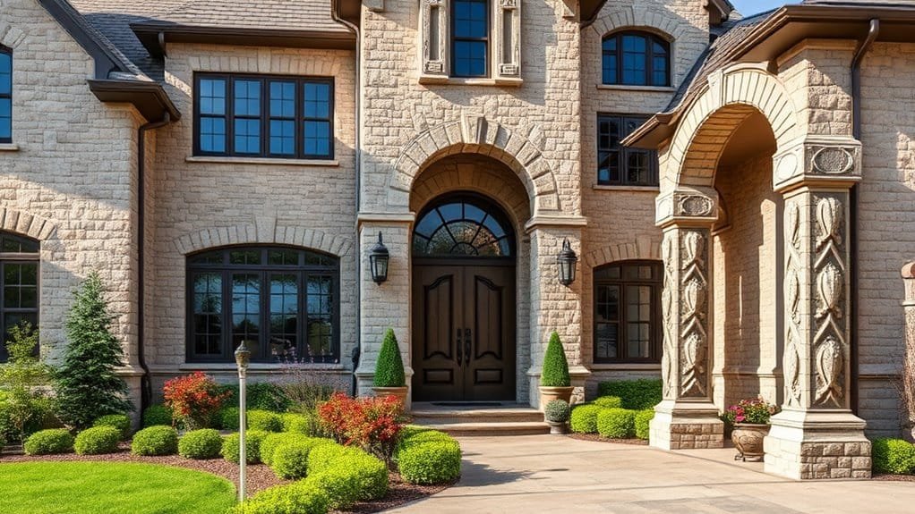 stylish natural stone features