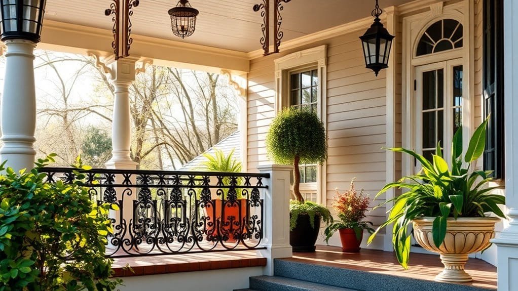 stylish railing and balustrade