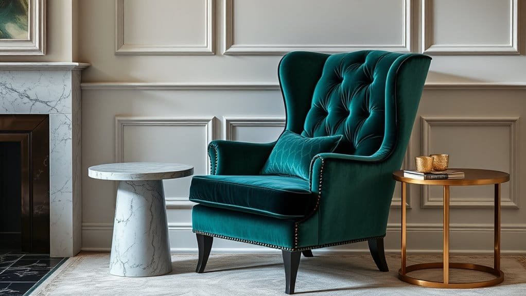 stylish upholstered furniture piece