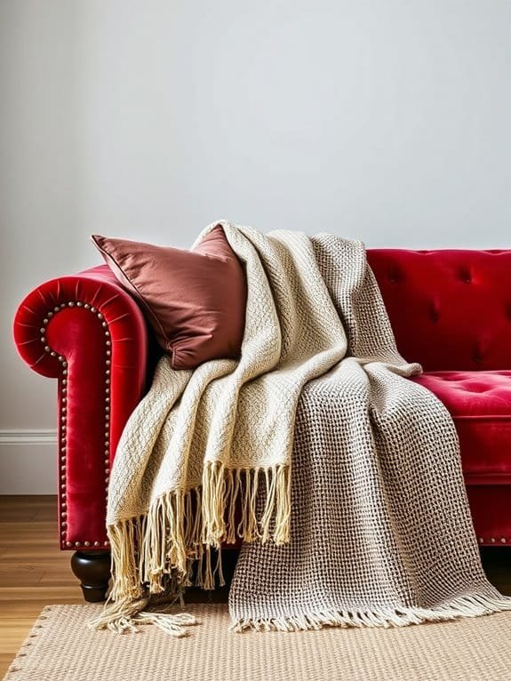 textured fabrics enhance decor