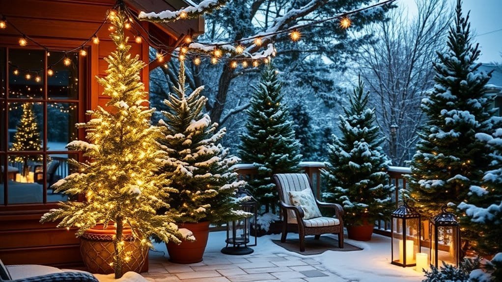 twinkling lights decorate spaces