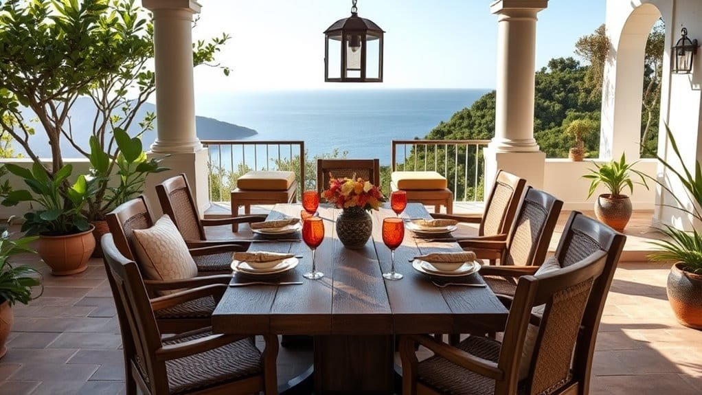 upscale outdoor dining experience