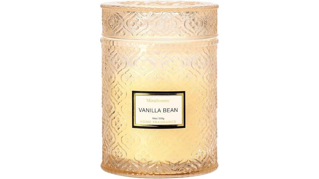 vanilla scented aromatherapy candles