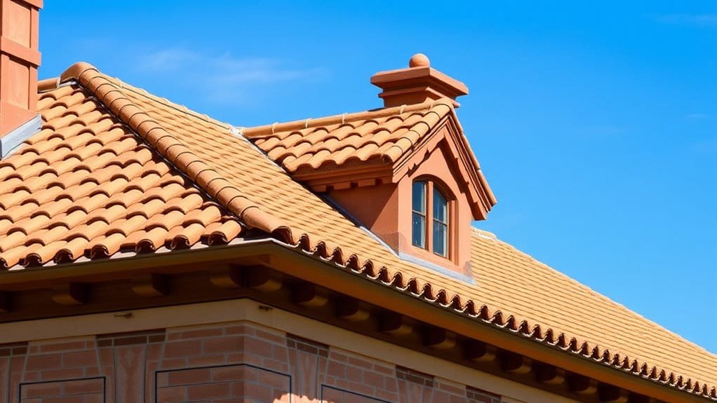 variety of clay tiles