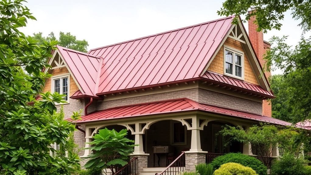 variety of metal roofs