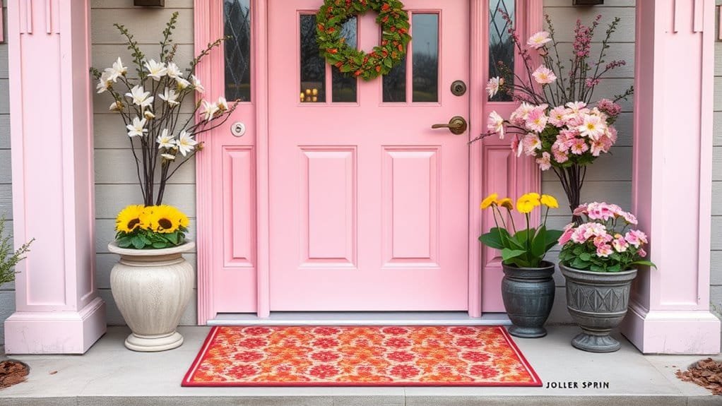 vibrant entrance floor mats