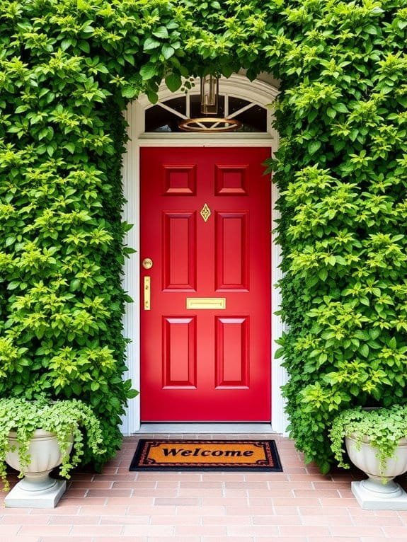 vibrant entranceway aesthetics