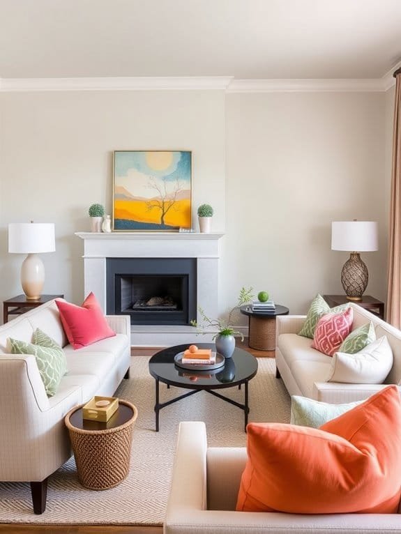 vibrant hues enhance design