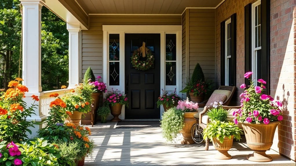 vibrant potted plant displays