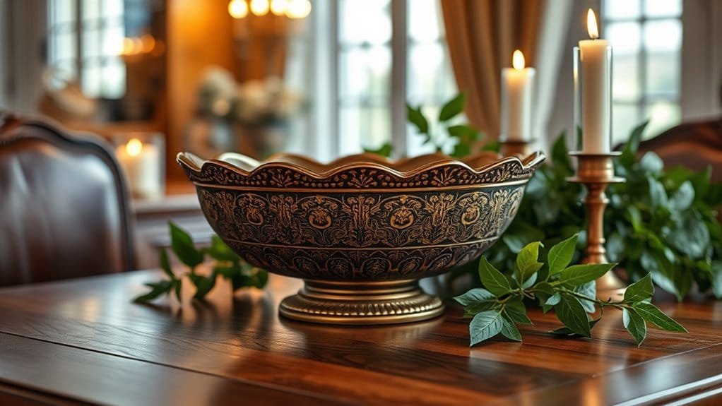 vintage ornate serving bowls