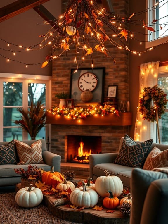 warm ambient lighting decor